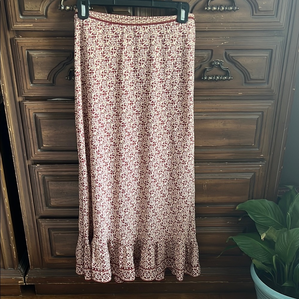 Printed Max Studio Maxi Skirt